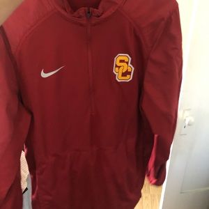 Nike USC dri fit 3/4 jacket zipper southern Cali